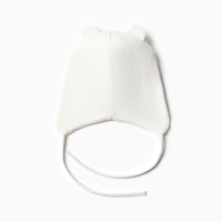 Шапка-мишка детская, цвет молочный, размер 42-46 Шапка-мишка детская, цвет молочный, размер 42-46