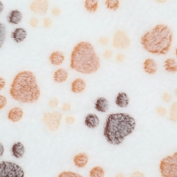 Плед для животных "С любовью", 76 х 52 см, белый