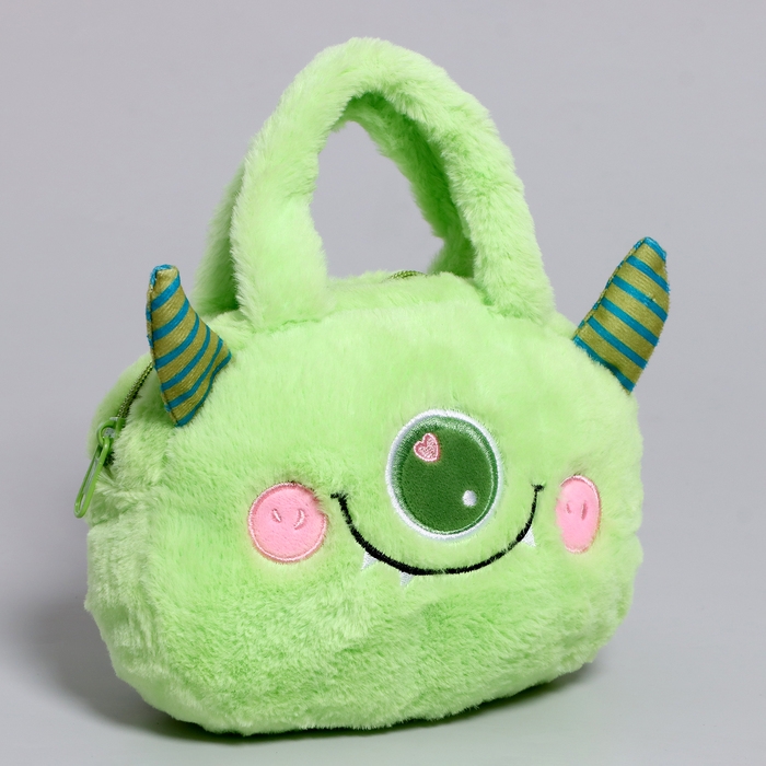 Сумка детская «Монстрик», 21 см, цвет зелёный Сумка детская «Монстрик», 21 см, цвет зелёный
