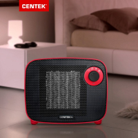 Тепловентилятор Centek CT-6022, керамический, настольный, 1500 Вт, 15 м&sup2;, красный
