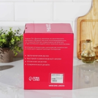 Чайник со свистком из нержавеющей стали Доляна &laquo;Лиса&raquo;, 3 л, с индикатором нагрева