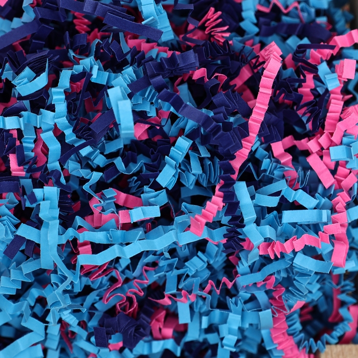 Наполнитель бумажный &laquo;Фэнтези&raquo;, микс, розовый, синий, голубой, 50 г