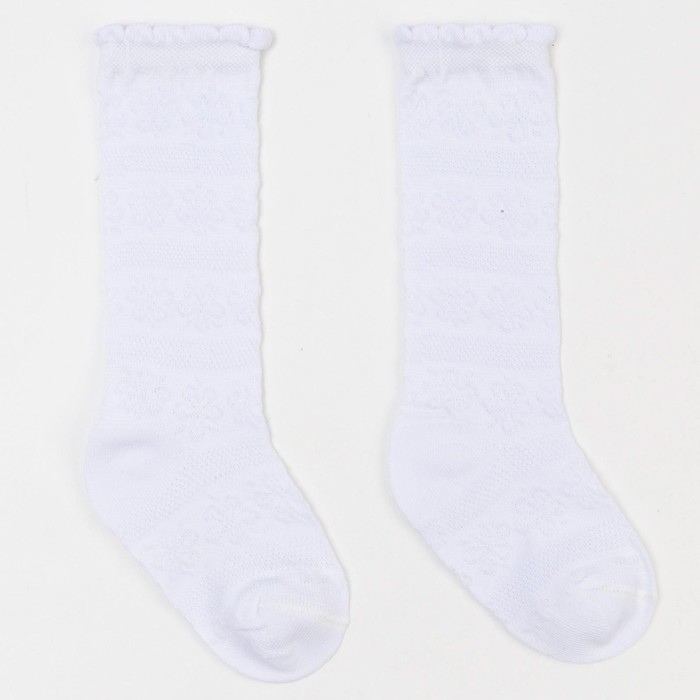 Гольфы детские, цвет белый, размер 12