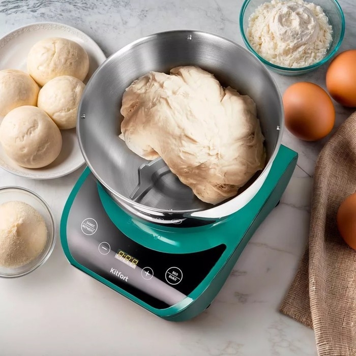 Тестомесильная машина Kitfort КТ-3476, 550 Вт, 5л, зелёная