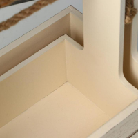 Набор кашпо деревянных 2 в 1 (25.5×15×30; 20×12×23) "Прованс", бежевый Набор кашпо деревянных 2 в 1 (25.5×15×30; 20×12×23) "Прованс", бежевый