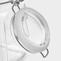 Банка для сыпучих продуктов стеклянная Cremlin 1,3 л, с крышкой