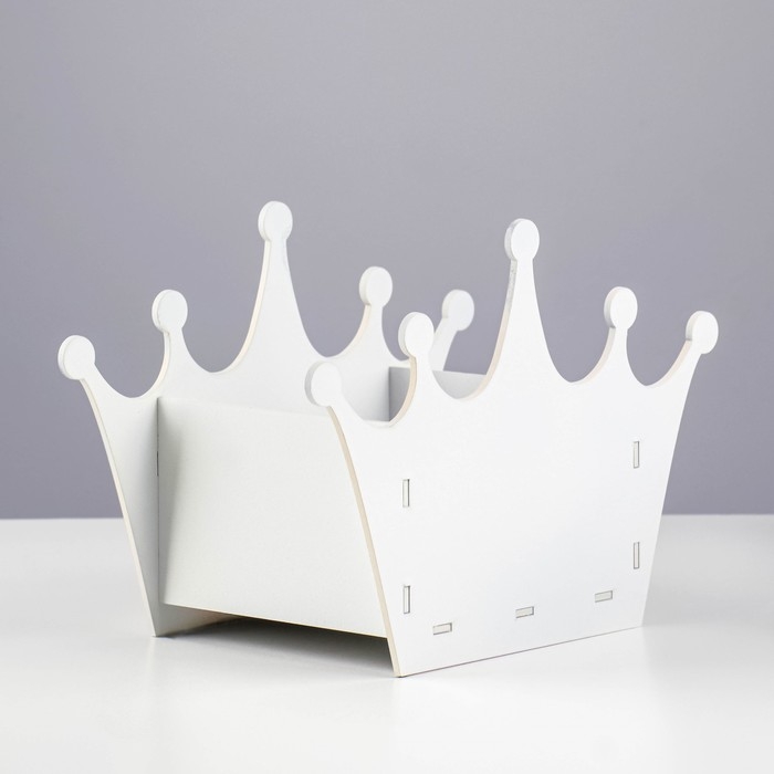 Кашпо деревянное "Корона" 16,4х23,4х13 см