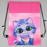 Мешок для обуви &laquo;Милый котёнок&raquo; нетканное полотно, размер 30 х 40 см