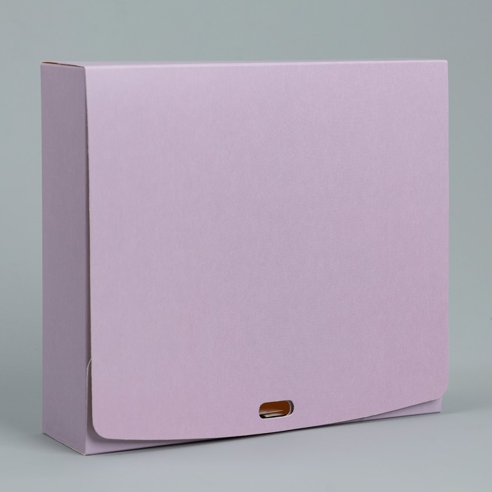 Коробка подарочная складная, упаковка, &laquo;Лавандовая&raquo;, 20 х 18 х 5 см, БЕЗ ЛЕНТЫ
