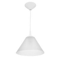 Подвес "Конус" 1х15Вт Е27 МОДЕЛЬ: BR 00266 белый/прозрачный 25х25х15см Подвес "Конус" 1х15Вт Е27 МОДЕЛЬ: BR 00266 белый/прозрачный 25х25х15см