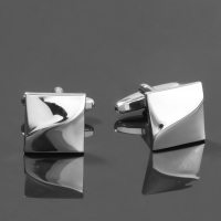 Запонки стальные «Квадраты» рельефные, цвет серебро Запонки стальные «Квадраты» рельефные, цвет серебро