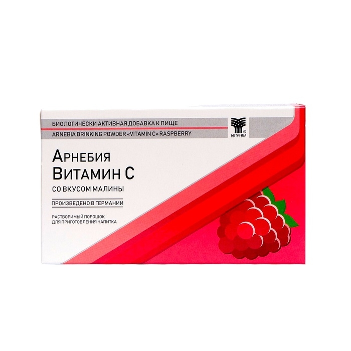 Витамин C &laquo;Арнебия&raquo;, со вкусом малины, 10 саше по 5 г