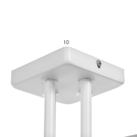 Люстра потолочная Тоскана 4хE27 40Вт Белый, дерево