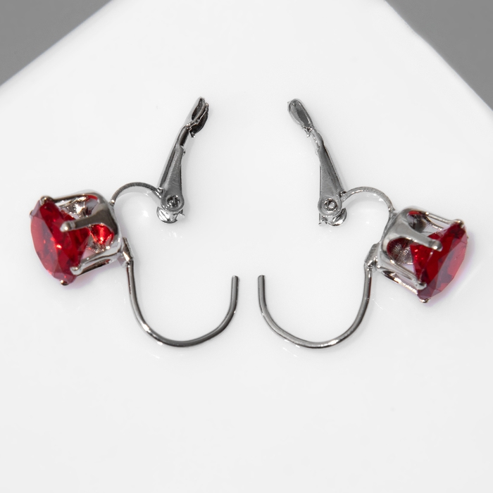 Серьги со стразами «Конфетти» каникулы круг, цвет МИКС в серебре Серьги со стразами «Конфетти» каникулы круг, цвет МИКС в серебре