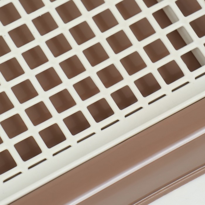 Туалет для собак, 51 х 38 х 3 см, коричневый