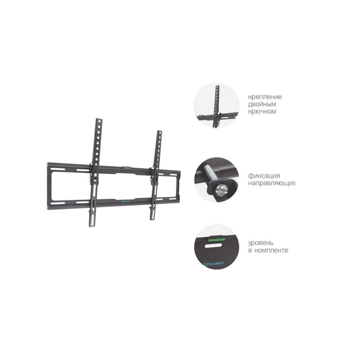 Кронштейн Tuarex OLIMP-112, для ТВ, наклонный, 32-90 Кронштейн Tuarex OLIMP-112, для ТВ, наклонный, 32-90", до 40 кг, 25 мм, черный