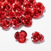 Бусина «Розочка», 12 мм, (набор 30 шт.),цвет красный Бусина «Розочка», 12 мм, (набор 30 шт.),цвет красный