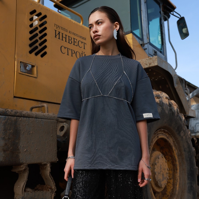 Портупея &laquo;Бикини&raquo; нить, цвет белый в серебре