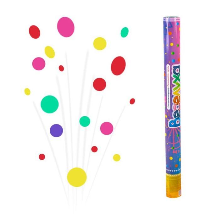 Пневмохлопушка &laquo;Разноцвет&raquo;, круги, 60 см