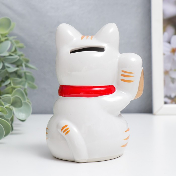 Копилка керамика Копилка керамика "Манэки-нэко - иероглиф богатство" 11,5х9х7,3 см