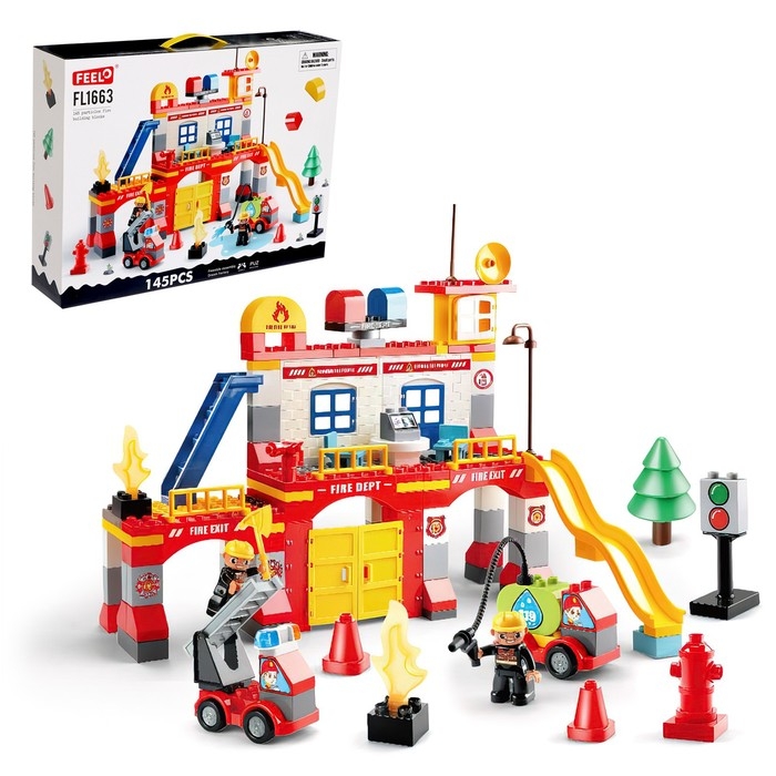 Конструктор Город «Пожарное депо», 145 деталей Конструктор Город «Пожарное депо», 145 деталей