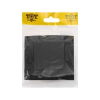 Выключатель проходной TOT Elegant, 10 А, 2 кл., скрытый, черный Выключатель проходной TOT Elegant, 10 А, 2 кл., скрытый, черный