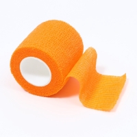 Бинт самофиксирующийся разрывной &laquo;Groomroom&raquo;&lrm;, 5 см х 4,5 м, оранжевый