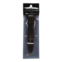 Ремешок для часов "Соломон" 22 мм, натуральная кожа, l-20 см, черный