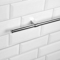 Рейлинг ТУНДРА d=16 мм, L=600 мм, комплект из 2 держателей и 2 заглушек, цвет хром Рейлинг ТУНДРА d=16 мм, L=600 мм, комплект из 2 держателей и 2 заглушек, цвет хром