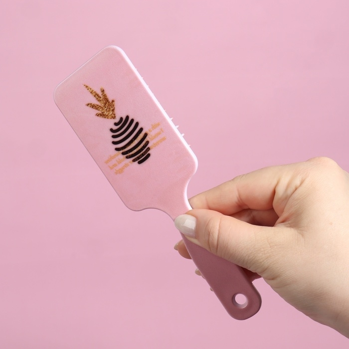 Расчёска массажная, 5,5 &times; 17,6 см, рисунок МИКС