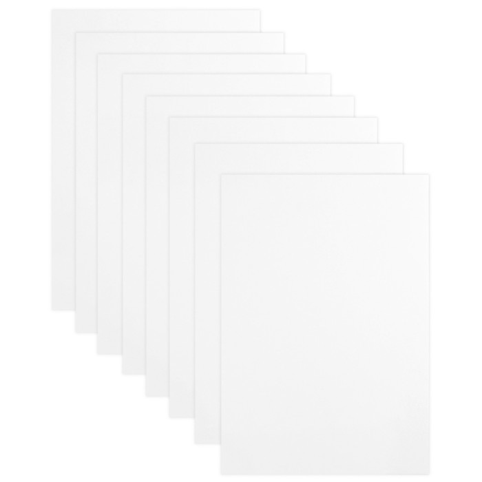 Картон белый, А4, 8 листов, мелованный, двусторонний, в папке, 230, г/м&sup2;, Маша и Медведь