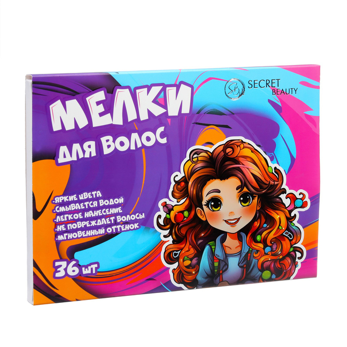 Мелки для волос, 36 шт. Мелки для волос, 36 шт.