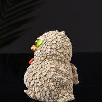 Набор фигур "4 совы на подносе" размер 20х10х10 см, бежевый