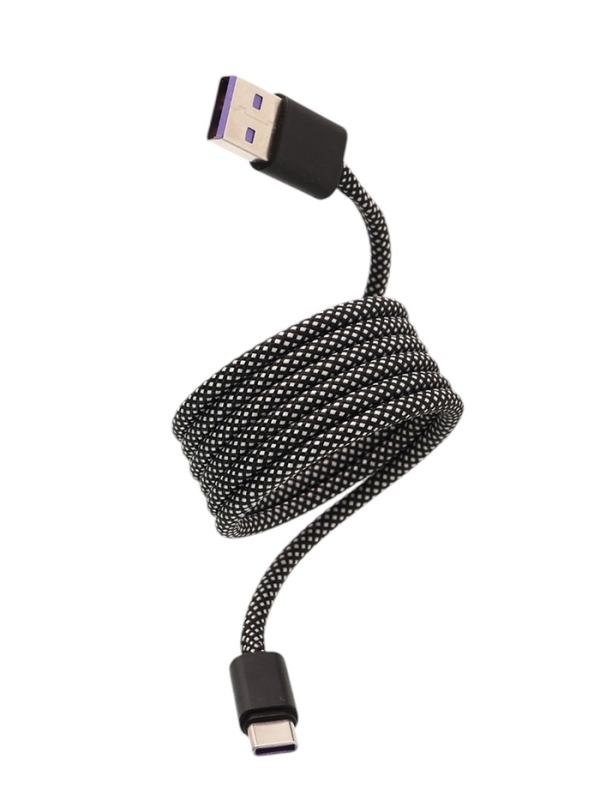Кабель Type-C - USB, магнитный, 3 А, 60 Вт, с оплёткой, чёрный