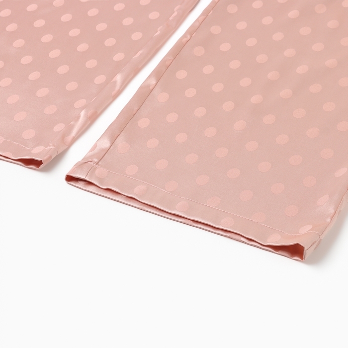 Пижама женская (рубашка и брюки) KAFTAN Пижама женская (рубашка и брюки) KAFTAN "Горох" цвет розовый, размер 44-46