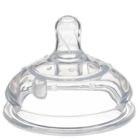 Соска для бутылочки силиконовой M&B, шир.горло, &Oslash;70мм, от 6 мес, антиколиковая