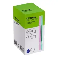 Ручка шариковая &laquo;Стамм. Оптима&raquo;, 1.0 мм, стержень синий, цвет корпуса пастель, МИКС