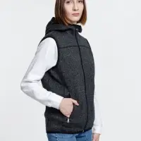 Жилет с капюшоном унисекс Gotland, черный, размер XL