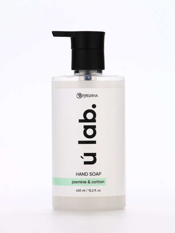 ULAB Жидкое мыло с ароматом хлопок-жасмин, 450 мл
