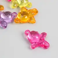 Декор для творчества пластик "Малыш-ангел" прозрачный цветной набор 20 гр 1,2х2,8х3,5 см