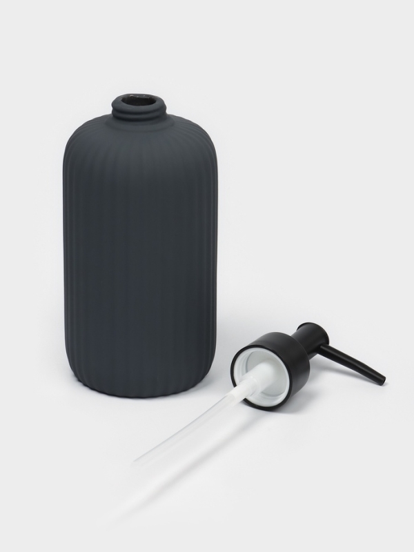 Набор для ванной "Лайн" 4 предмета (дозатор для мыла, стакан, 2 стакана,  мыльница)