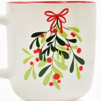Кружка керамическая новогодняя &laquo;Еловая веточка&raquo;, 470 мл