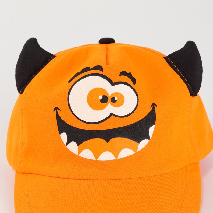 Кепка детская для мальчика с рожками &laquo;Монстрик&raquo;, р-р. 48-50