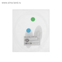 Светодиодные шнурки, 80 см, от 2 х CR2032, 3 режима, цвет свечения сине-зеленый