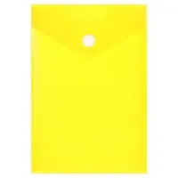 Папка-конверт на кнопке, А6, 180 мкм, вертикальная, глянцевая, МИКС