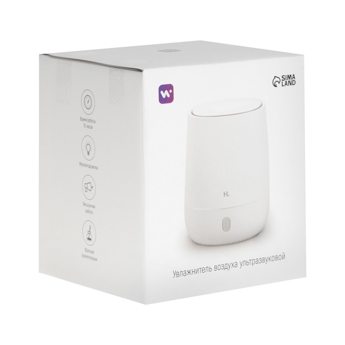 Увлажнитель воздуха Windigo HM-15, ультразвуковой, 120 мл, 5 Вт, USB Type-C, подсветка