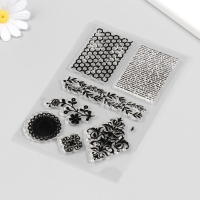 Штамп для творчества силикон "Кружевные узоры" 16х11 см Штамп для творчества силикон "Кружевные узоры" 16х11 см