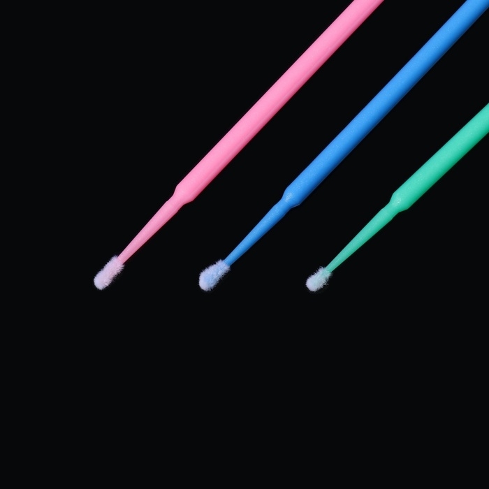 Микробраши для наращивания и ламинирования ресниц, набор - 50 шт, 9,5 см, цвет МИКС