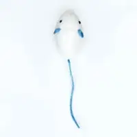 Игрушка для кошек "Мышь с кошачьей мятой", 5 см, белая