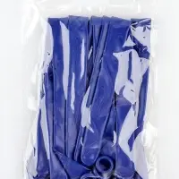 Воздушные шары для моделирования 125 см, d=7.5 см, 10 шт., синие